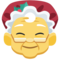 Mrs. Claus emoji on Facebook
